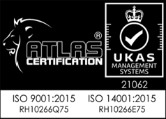 Atlas certification UKAS ISO 9001 ISO 14001
